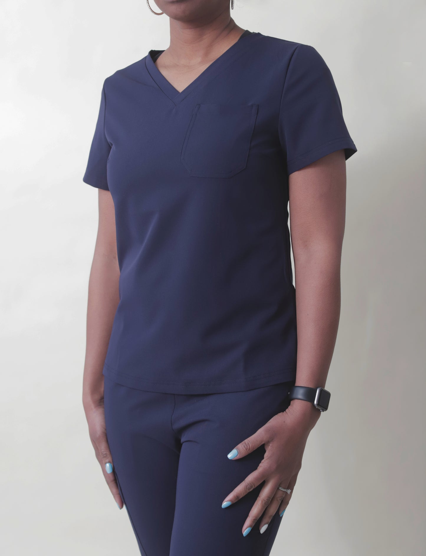 Navy Blue Scrub set with jacket
