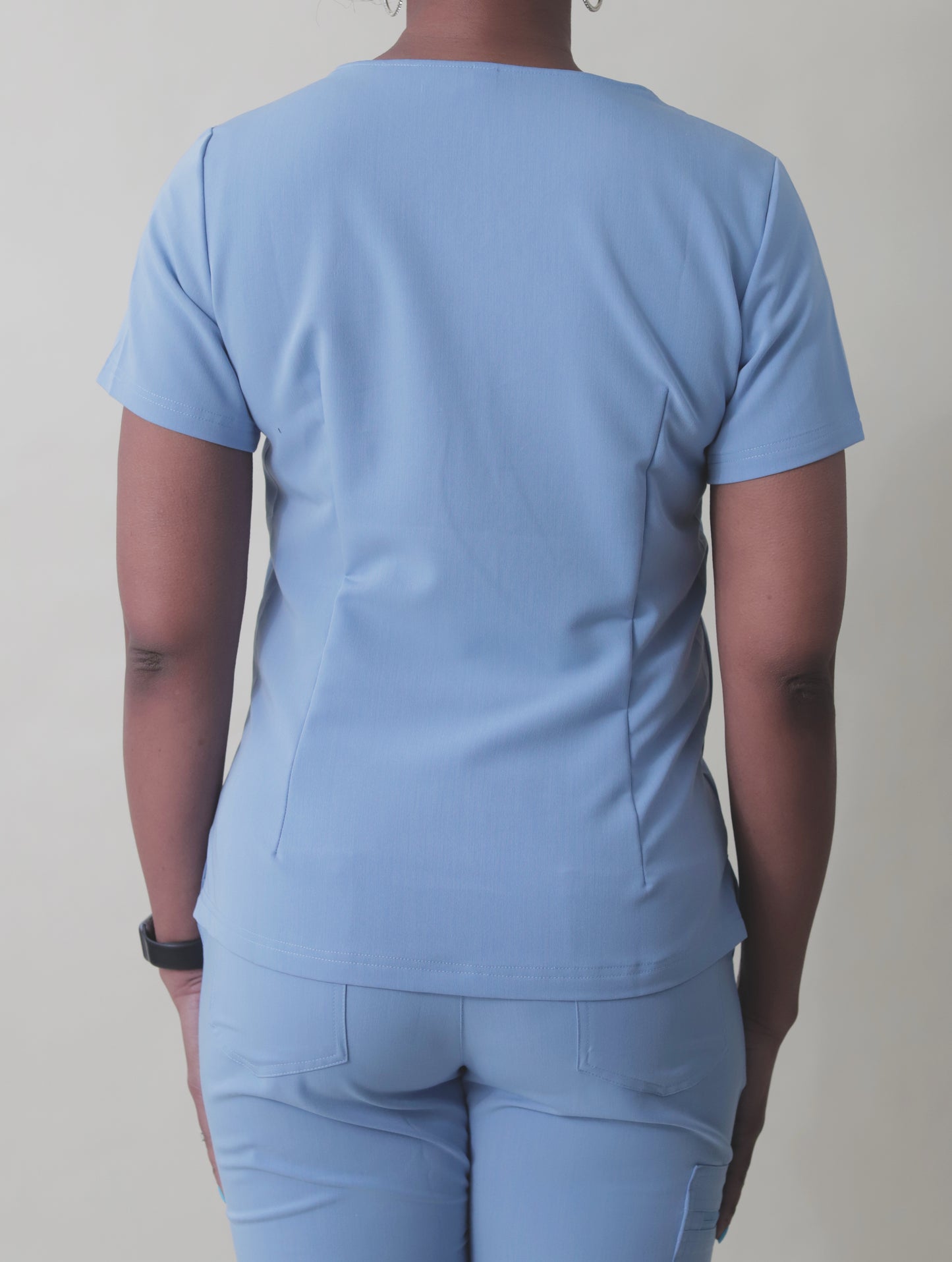 Light Blue Scrub set with jacket