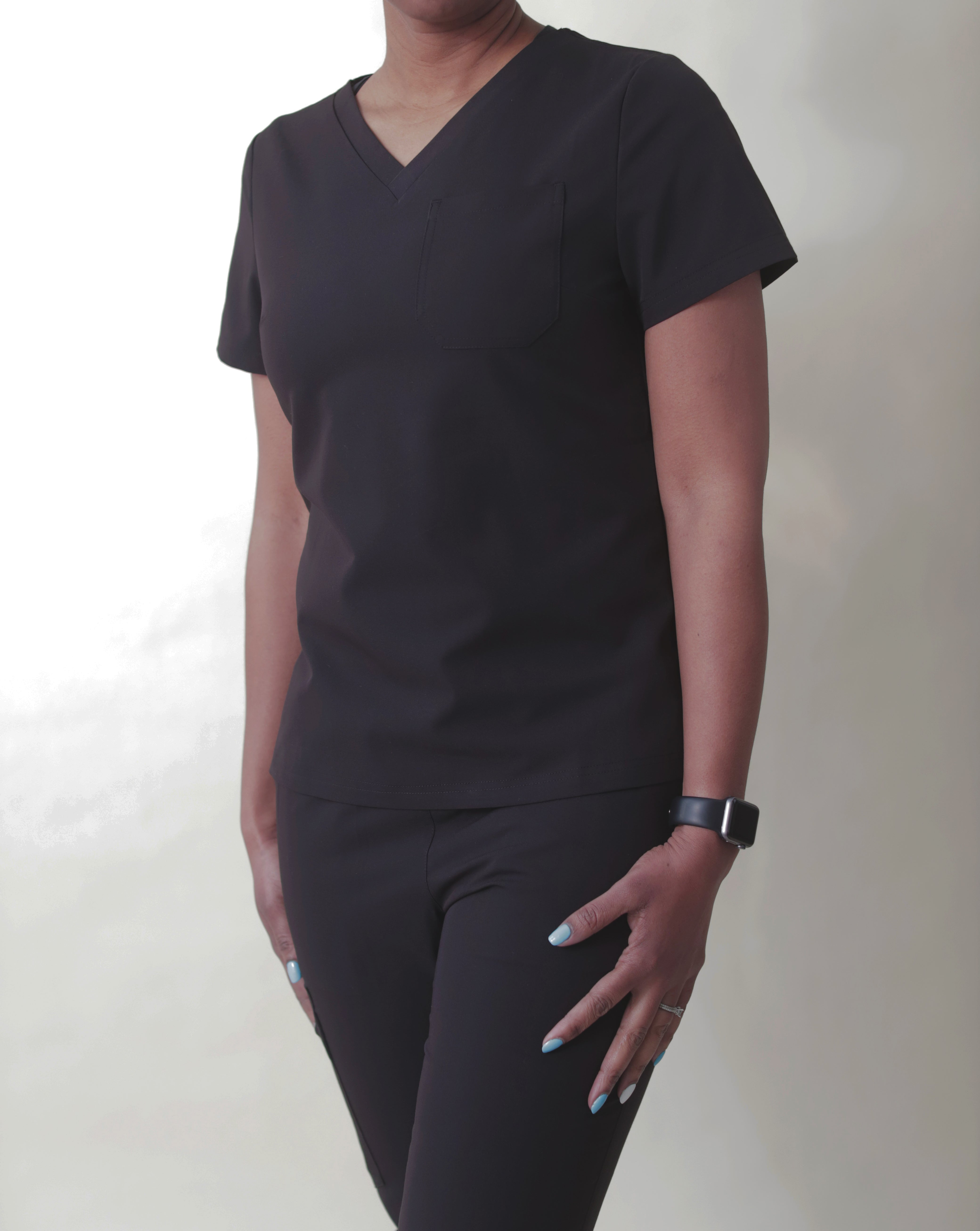 Black Scrub set with jacket – Petty Scrubs