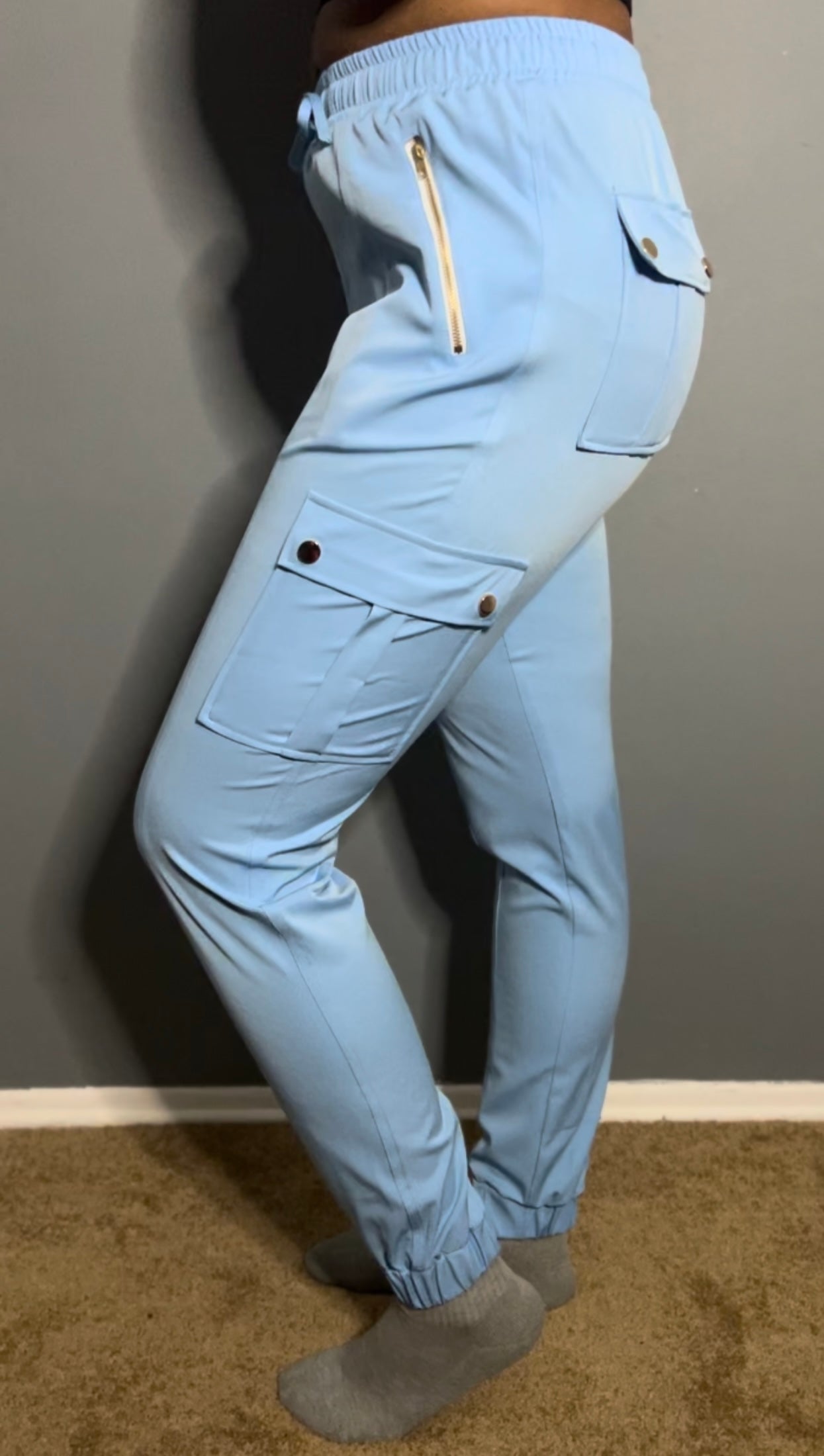 Light Blue Jogger Pants