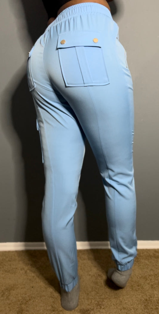 Light Blue Jogger Pants